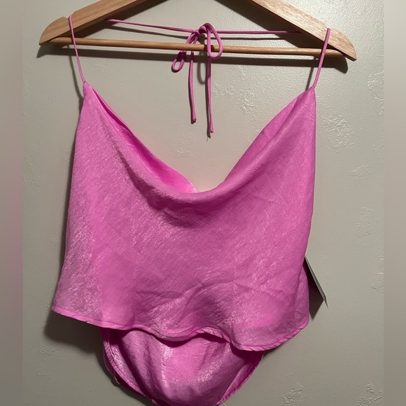 Wild Fable Vibrant Purple Lightweight Silk Like Halter Top NWT - Picture 3 of 9